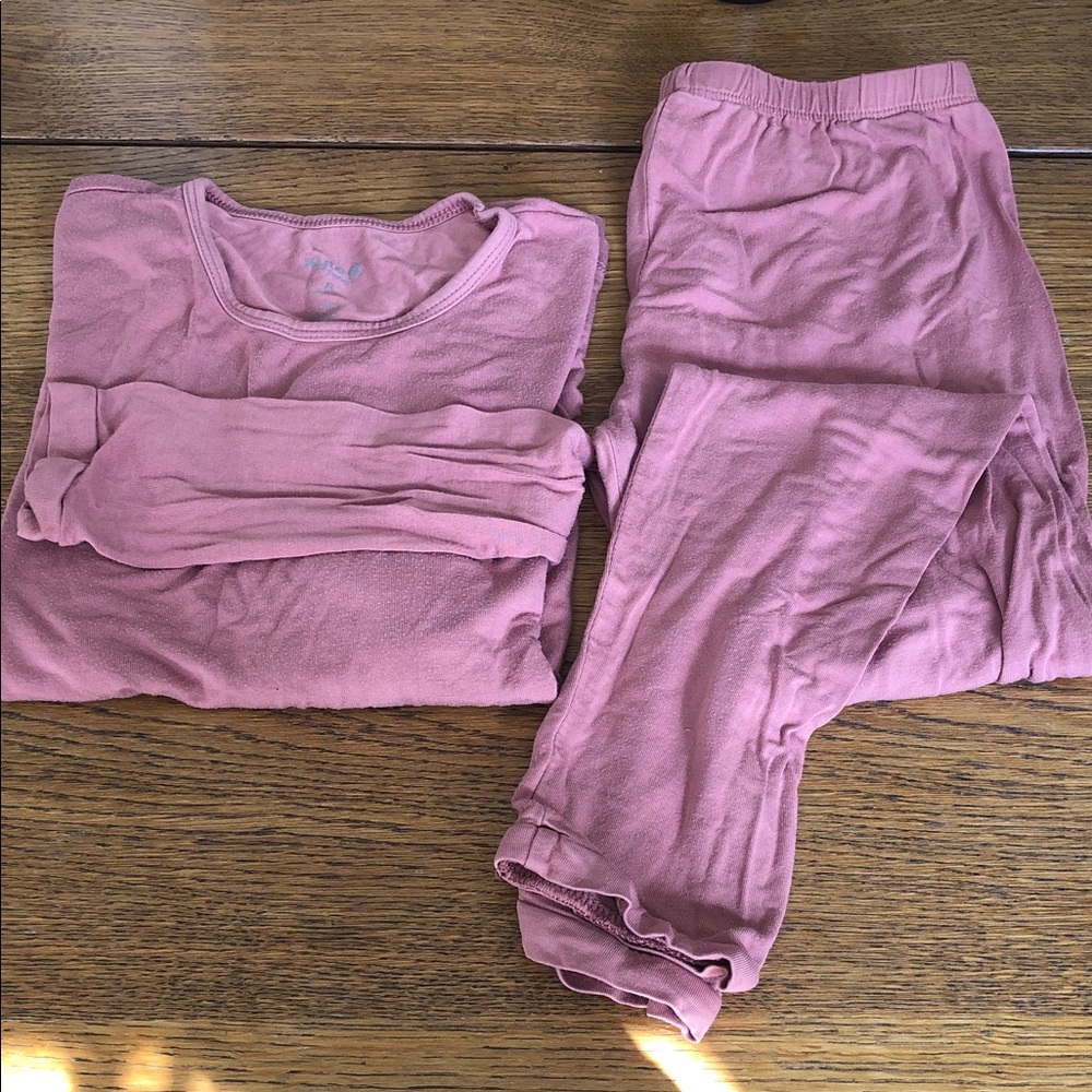 Kyte Baby Girls Pink Pajama Set - Long Sleeve Top & Pants
